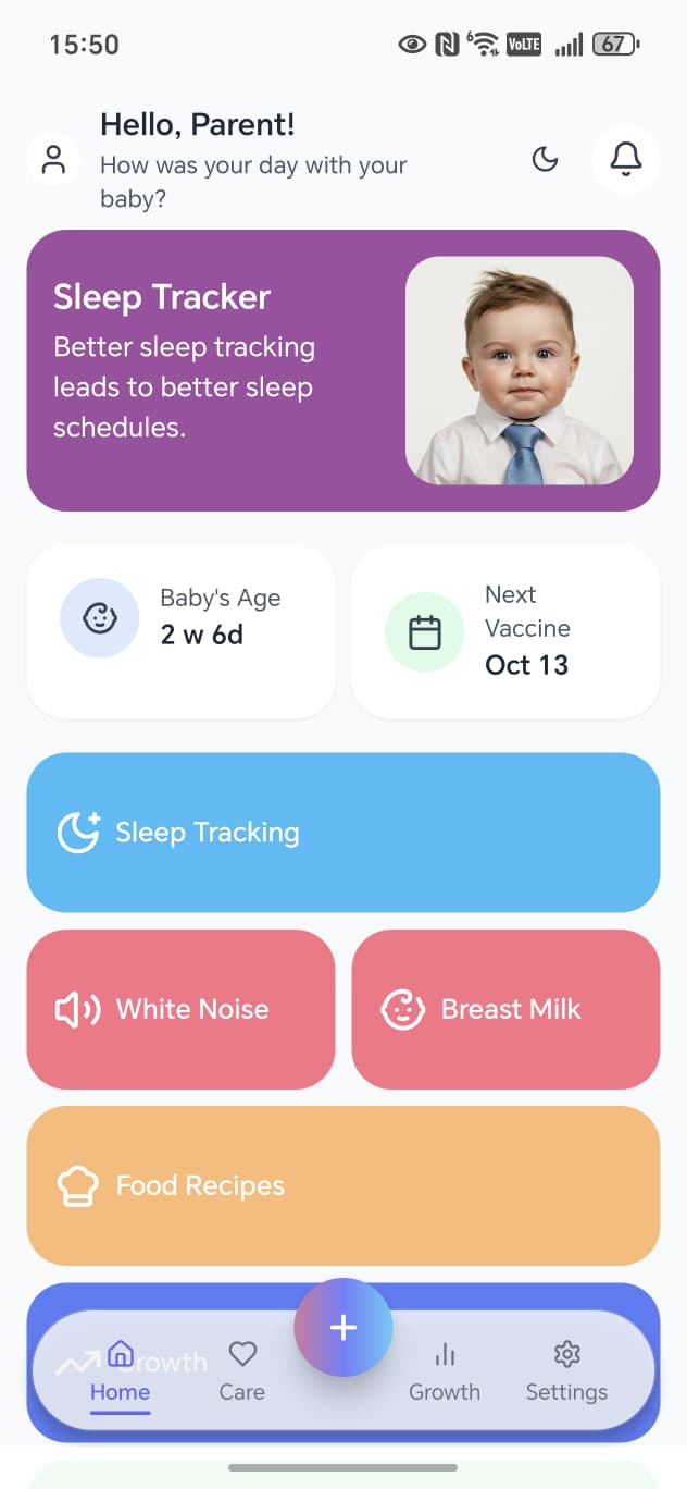Parentigo App Mockup